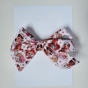 Christmas Disney Princess Hair Bow For Girls, OS Handmade. Hair Clip